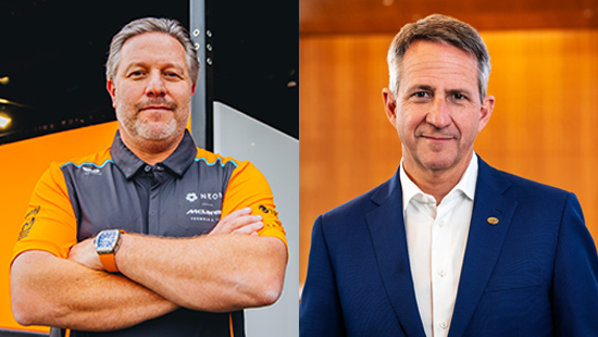 Zak Brown and Christophe Beck