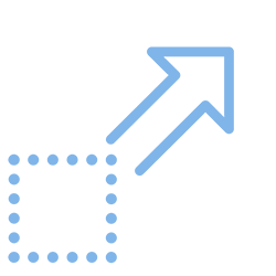 Icon displaying large surface