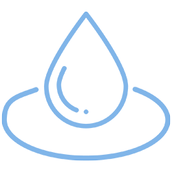 Icon displaying wetting