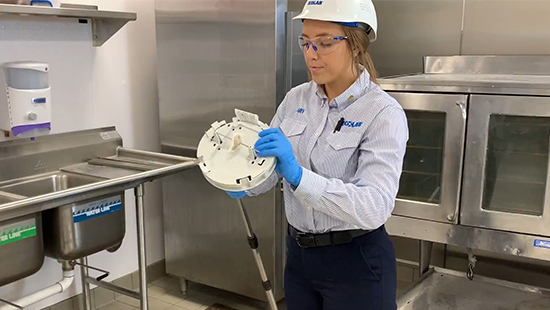 Servicing Rodent Ceiling Device