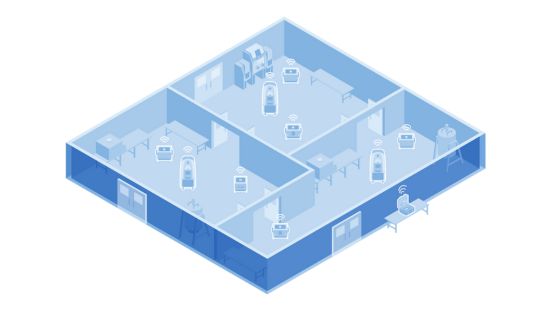 Illustration of ProteQ room configuration