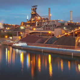 Coal Plant at Night