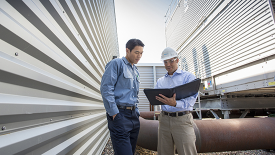Ecolab Expert talking with a client