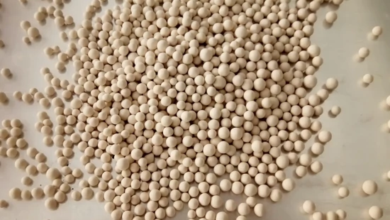 Tan particles in a pile.