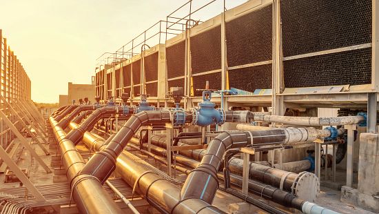cooling towers, light, data centers