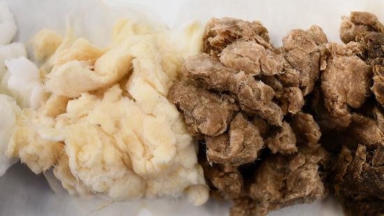 4 types of pulp, bleached and unbleached