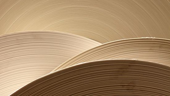 close up of rolls of paper