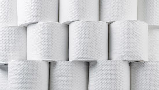 Stacked tissue paper.