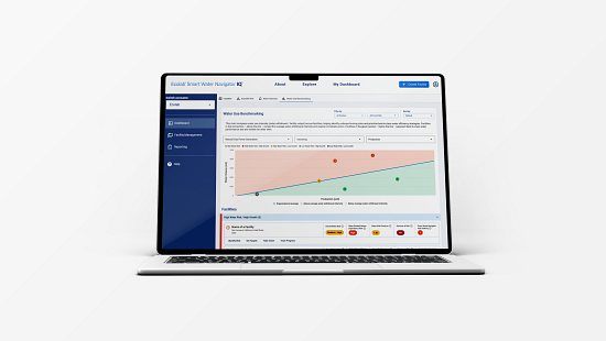 tablet displaying website